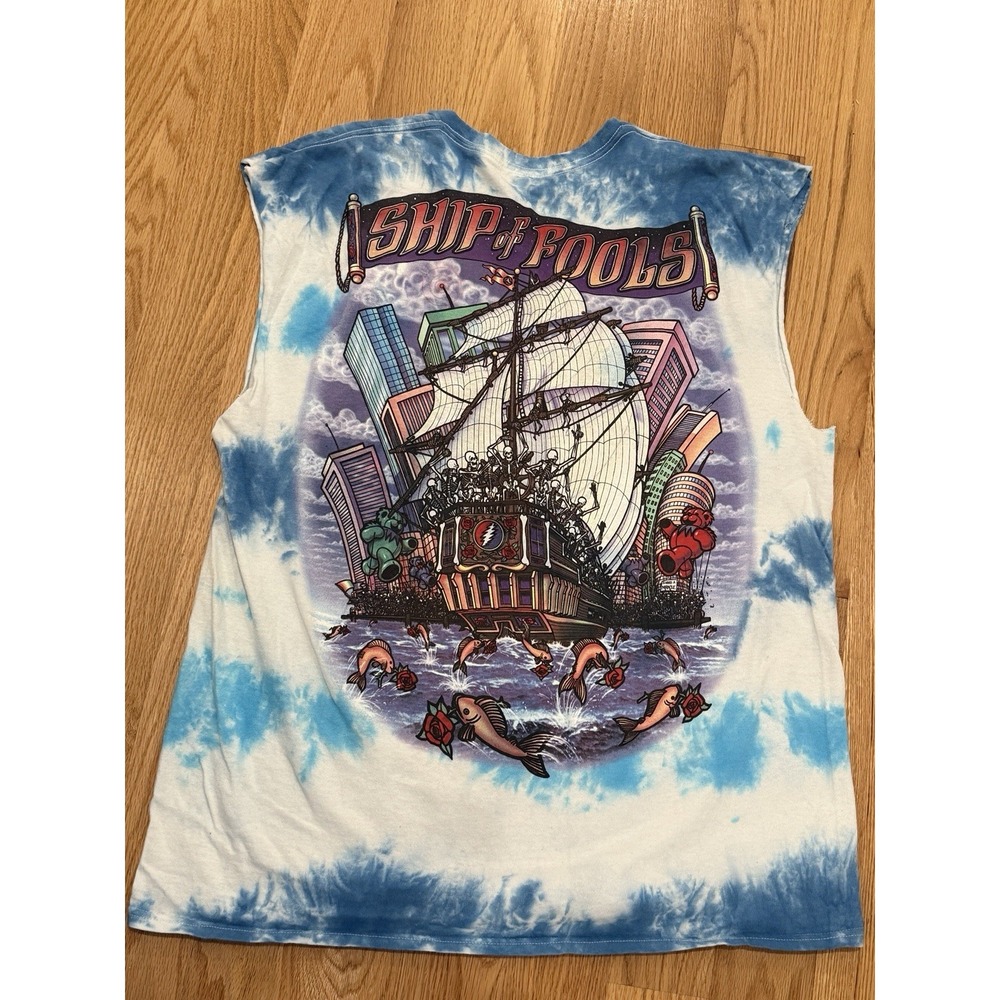 Vintage Grateful Dead Ship Of Fools Shirt Delta Pro Tag Cutoff Size XL 2001 - Picture 4 of 6